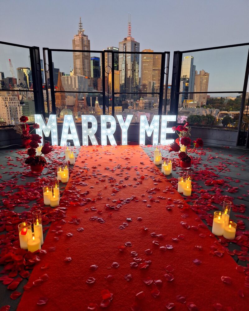 Ready-to-go marriage proposal package in Melbourne