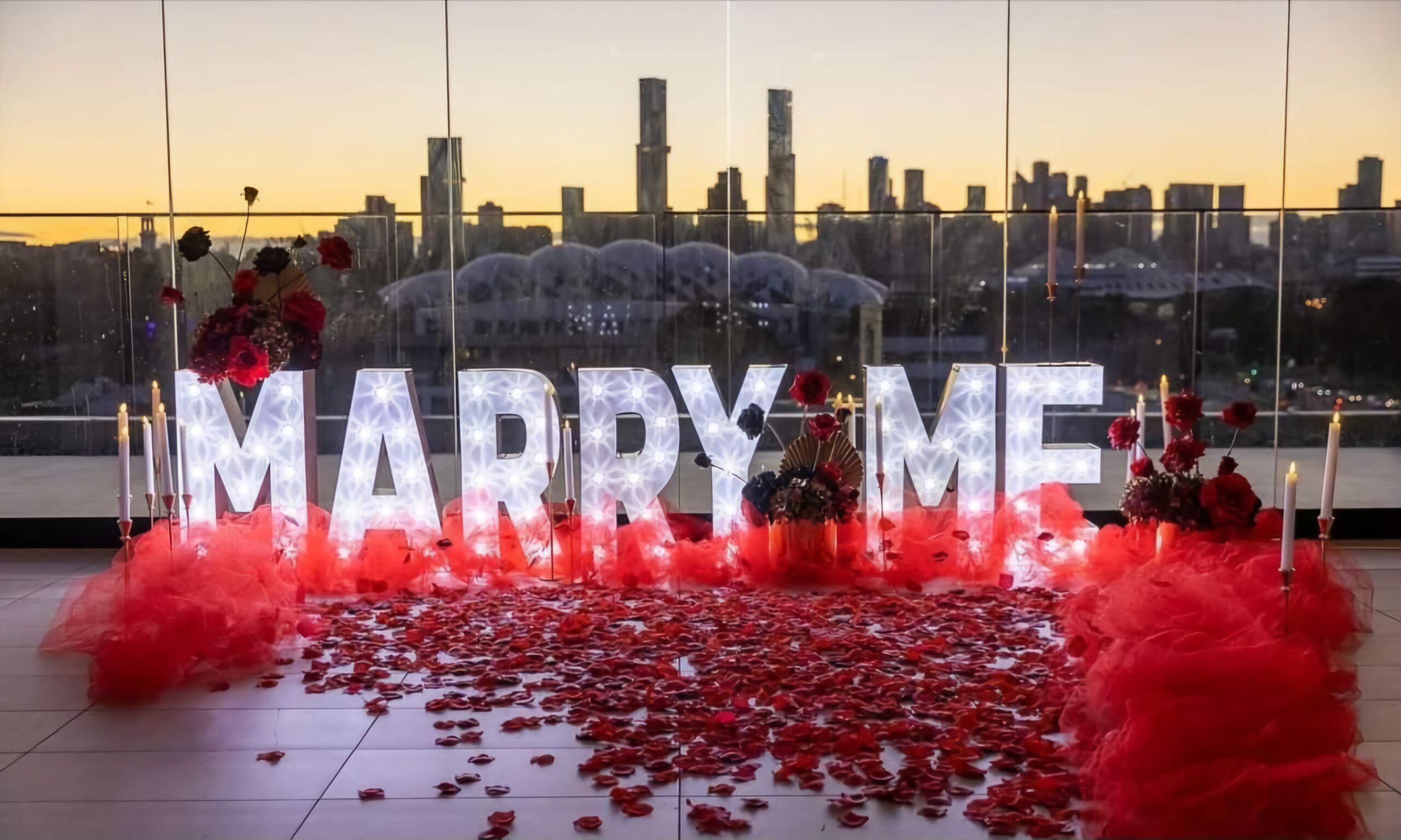 Bespoke illuminated proposal styling